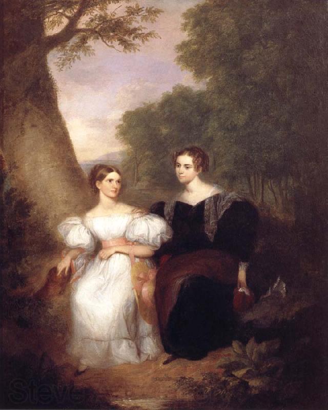 Asher Brown Durand Portrait of the Artist-s Wife and her sister Spain oil painting art